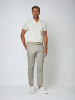 Poloshirt zonder knopen katoen heren – Wit
