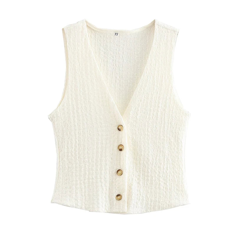 Tweedelige zomer set met top en lange broek Dames