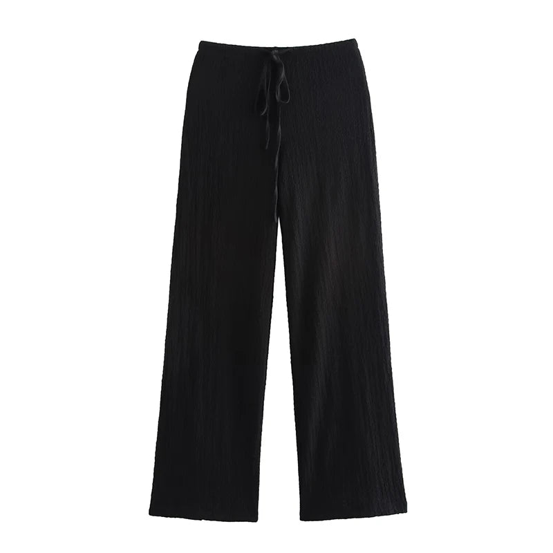 Tweedelige zomer set met top en lange broek Dames