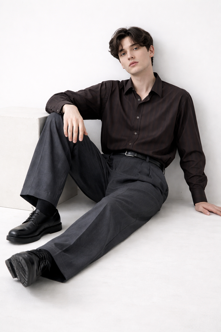 Pantalon met Wijde Pijpen Heren
