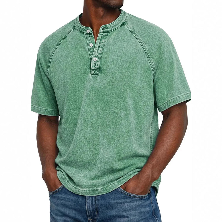 Vintage henley shirt Heren