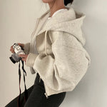 Hoodie Dames Oversized met Rits