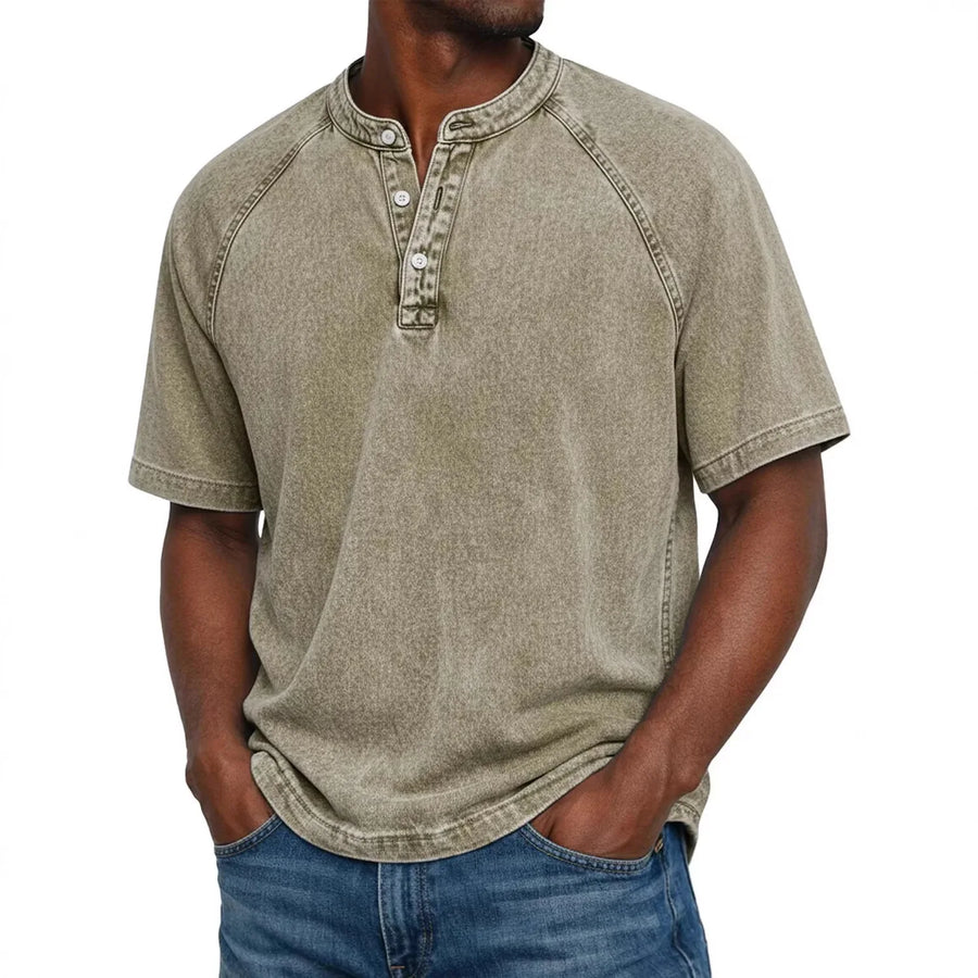 Vintage henley shirt Heren