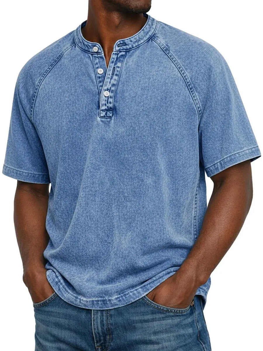 Vintage henley shirt Heren