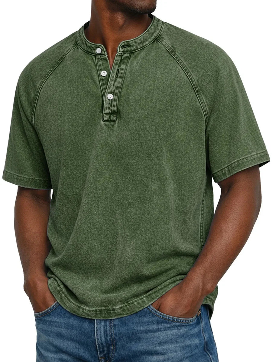Vintage henley shirt Heren