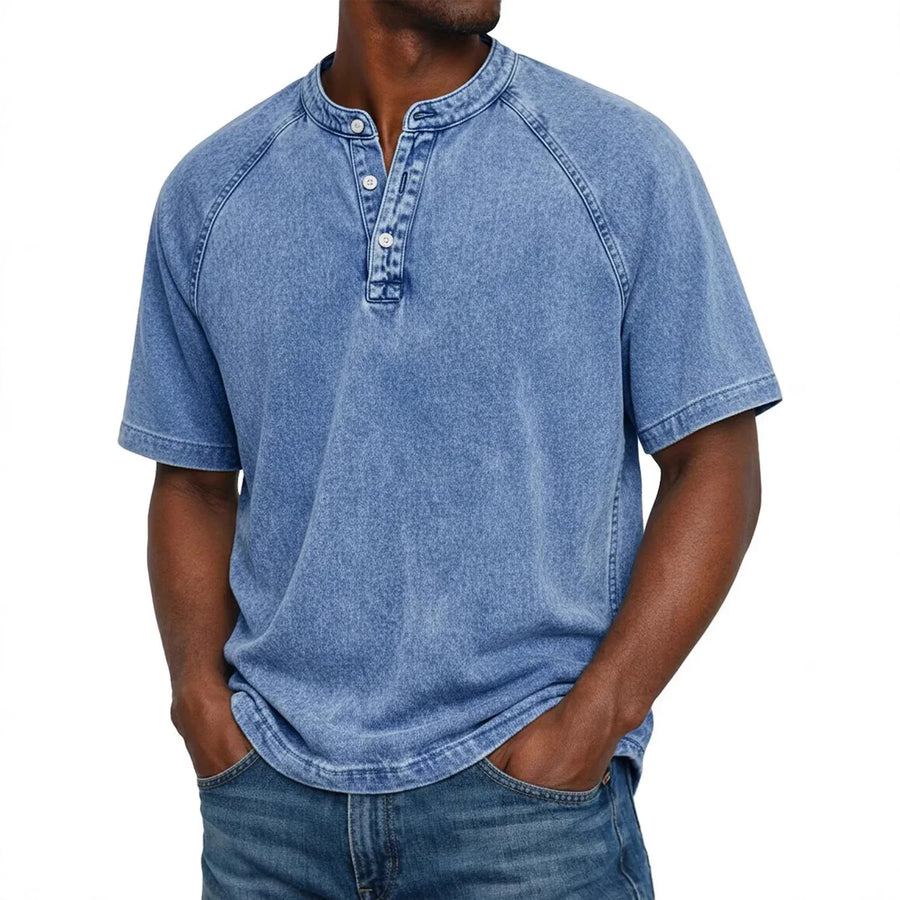 Vintage henley shirt Heren