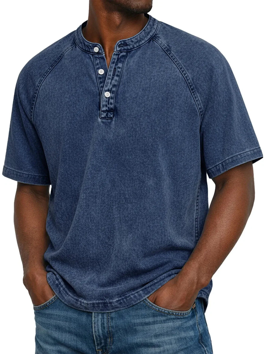 Vintage henley shirt Heren