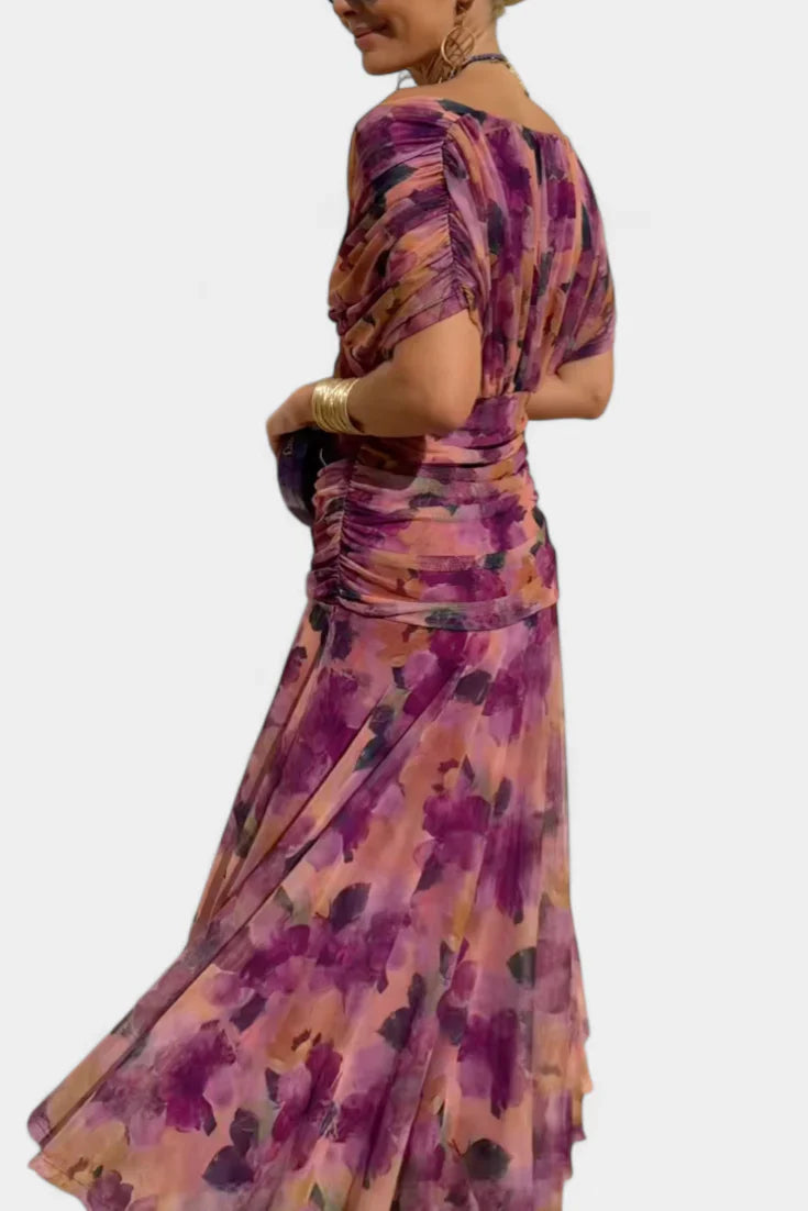 Maxi jurk met bloemenprint Dames