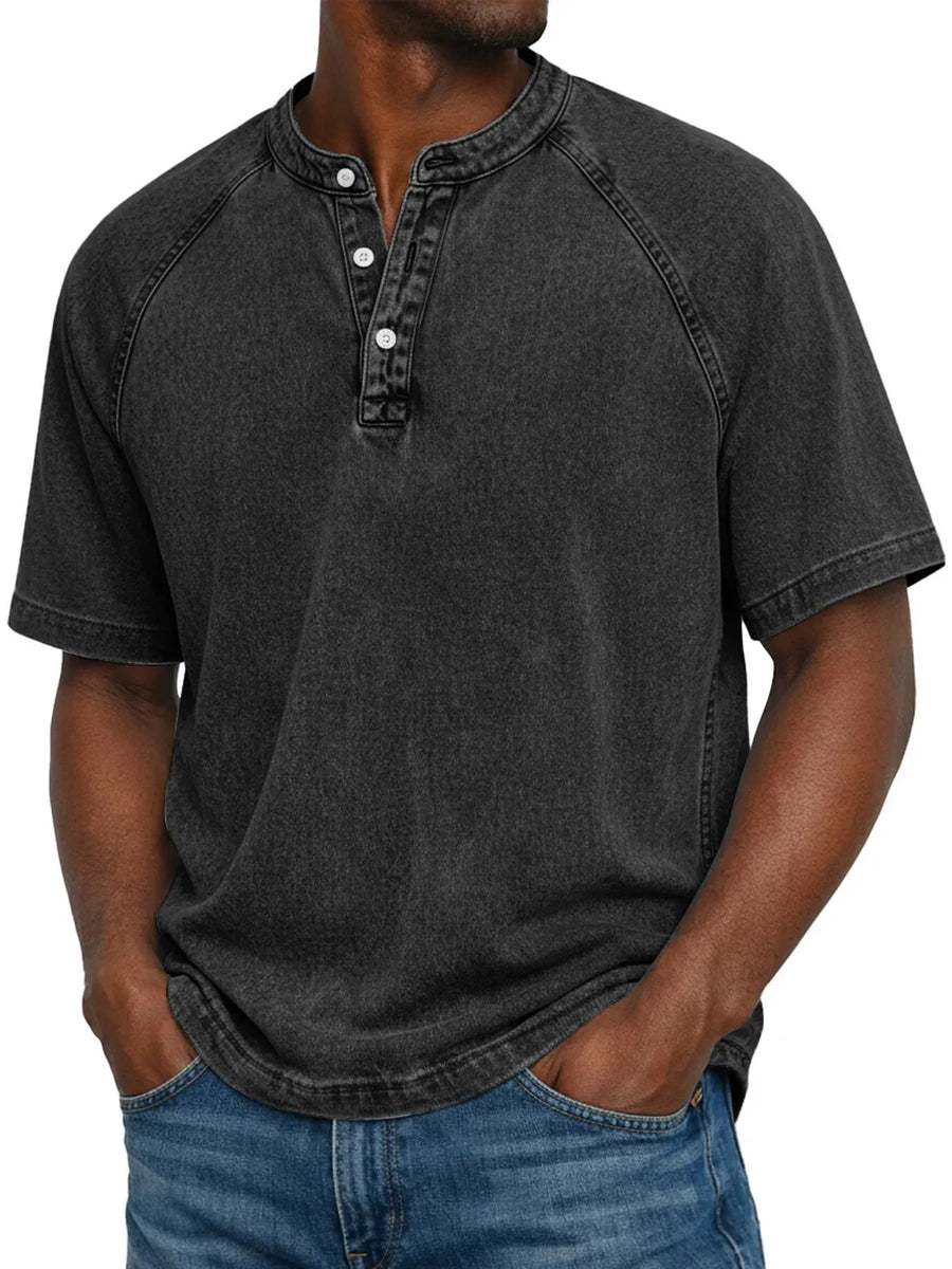 Vintage henley shirt Heren
