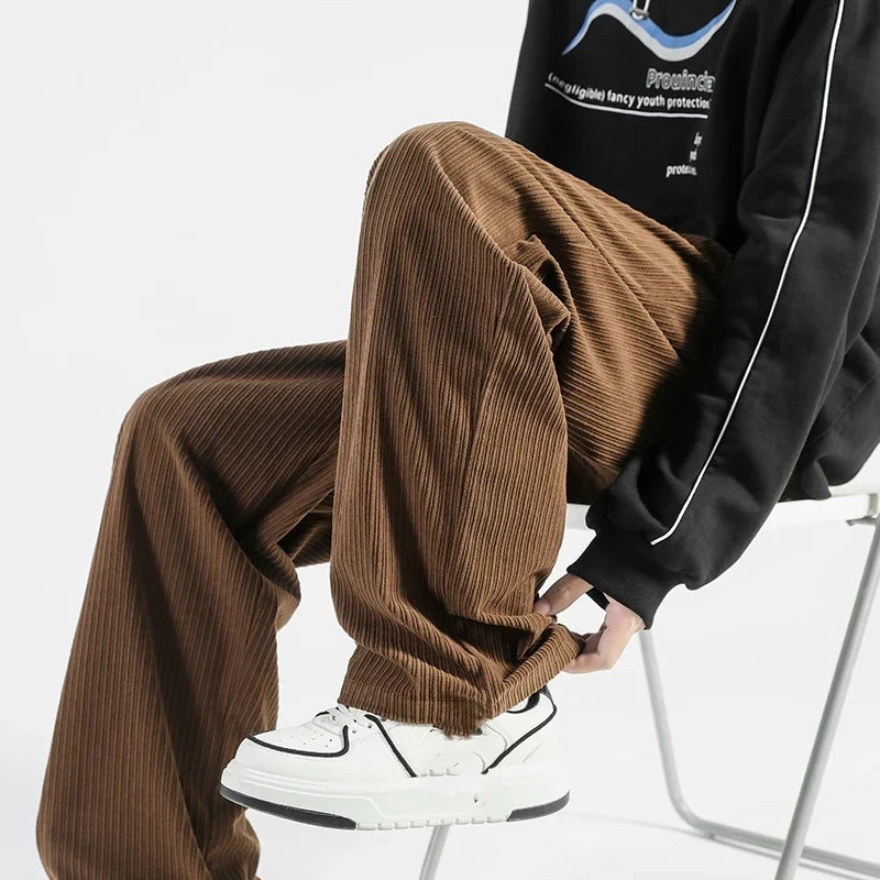 Corduroy Joggingbroek Heren met Trekkoord