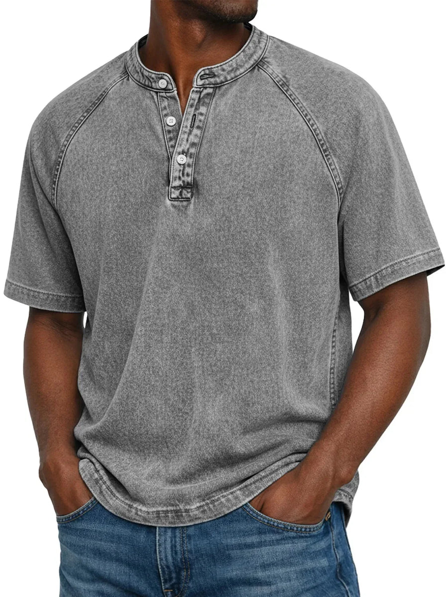 Vintage henley shirt Heren