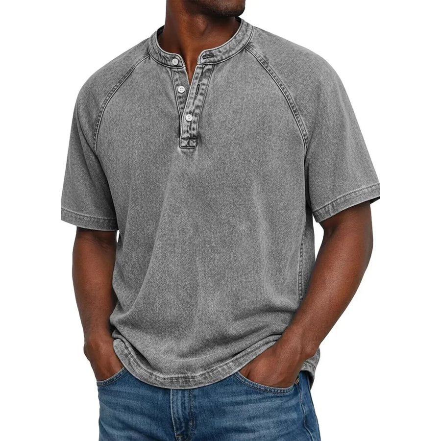 Vintage henley shirt Heren