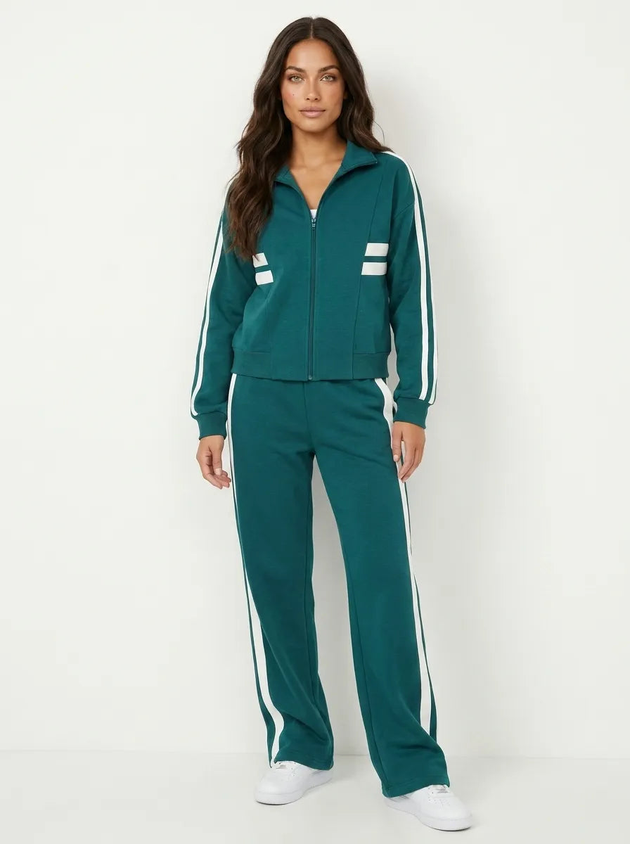 Trainingspak Dames met Vest en Wijde Broek
