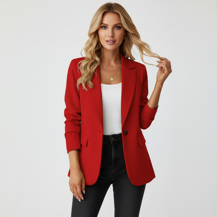 Blazer Dames met Reverskraag en Klepzakken