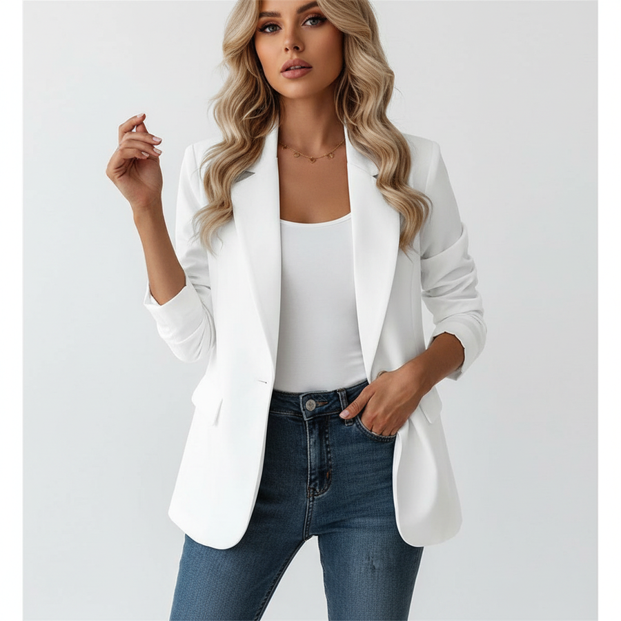 Blazer Dames met Reverskraag en Klepzakken