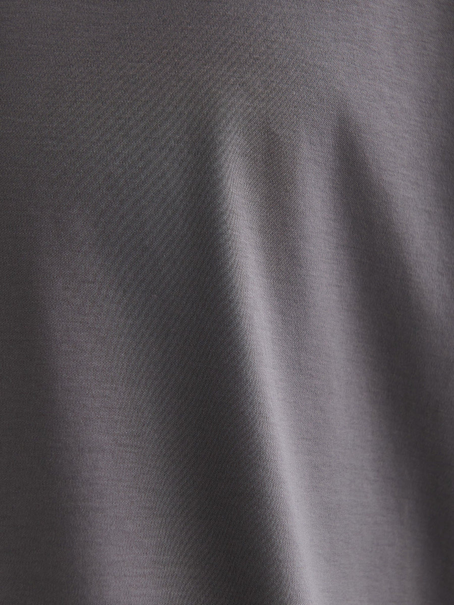 Supima T-shirt slim fit katoen heren - Donkergrijs