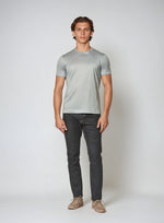 Supima T-shirt slim fit katoen heren - Grijs