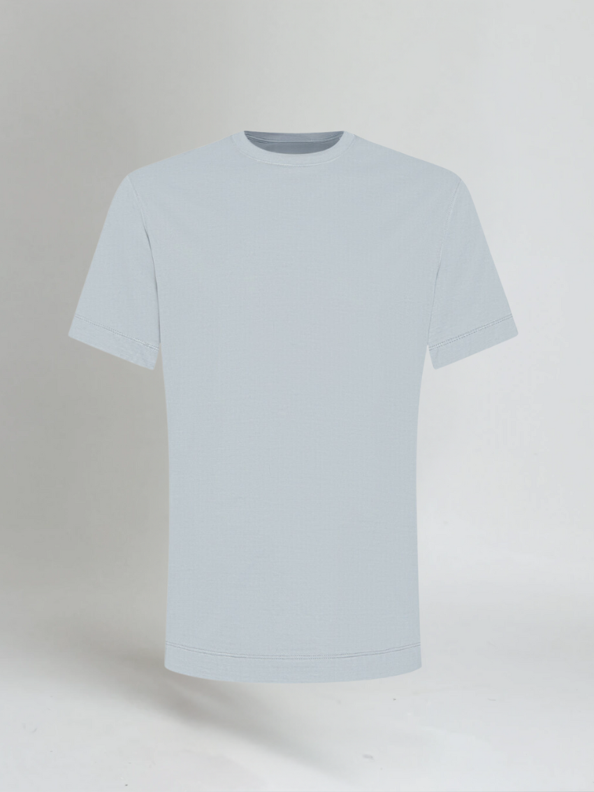 Supima T-shirt slim fit katoen heren - Grijs