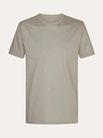 Supima T-shirt slim fit katoen heren - Taupe