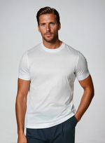 Supima T-shirt slim fit katoen heren - Wit