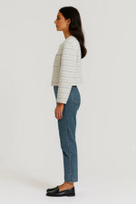 Bouclé Blazer met Parelknopen Dames