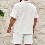 Tweedelige zomer set met polo shirt en short Heren