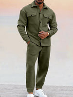 2-Delige Set met Overshirt en Broek Heren