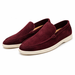 Suede loafers met flexibele zool Heren