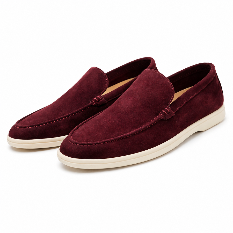 Suede loafers met flexibele zool Heren