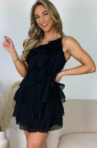 One-Shoulder Mini Jurk met Ruches Dames
