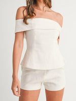 Tweedelige zomer set met top en korte broek Dames