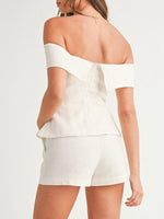 Tweedelige zomer set met top en korte broek Dames