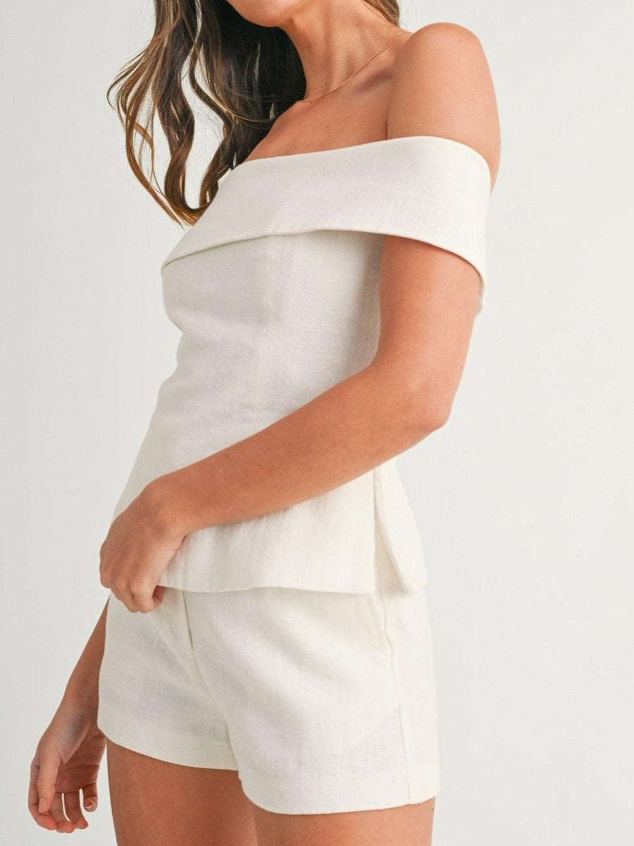 Tweedelige zomer set met top en korte broek Dames