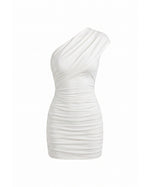 One-Shoulder Bodycon Mini Jurk Dames