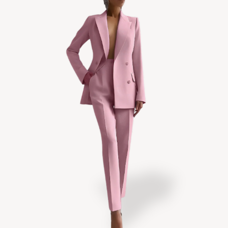 2-delige set met blazer en pantalon Dames