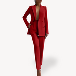 2-delige set met blazer en pantalon Dames