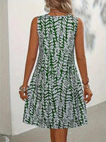 Mouwloze midi jurk met Print Dames
