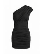 One-Shoulder Bodycon Mini Jurk Dames