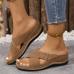 Zomer sandalen met gekruiste bandjes Dames