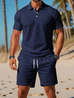 Tweedelige Zomerset met Polo en Korte Broek Heren