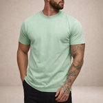 Slim fit T-shirt met ronde hals Heren
