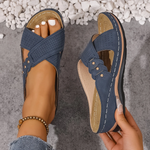 Zomer sandalen met gekruiste bandjes Dames
