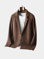 Blazer Heren Gebreid met Zakken