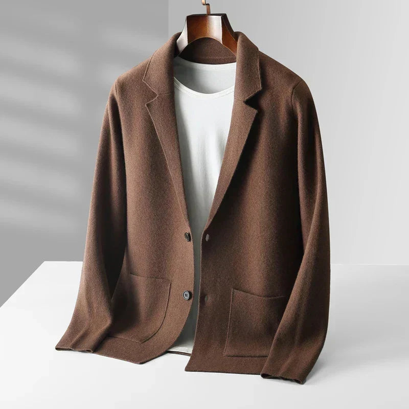 Blazer Heren Gebreid met Zakken