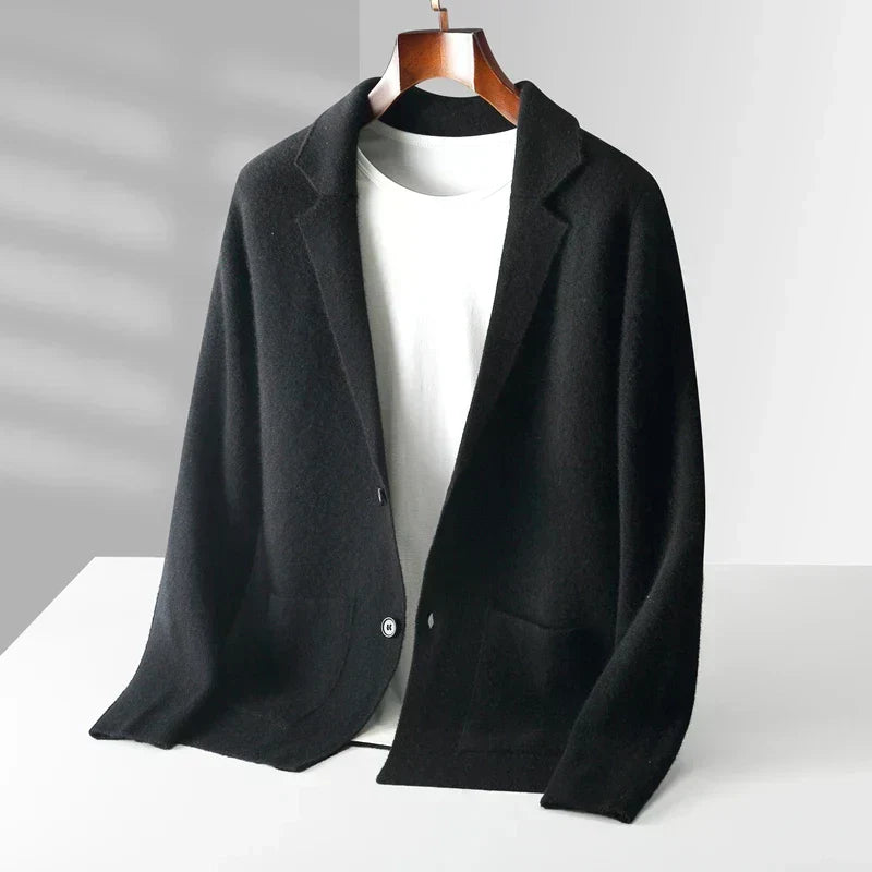 Blazer Heren Gebreid met Zakken