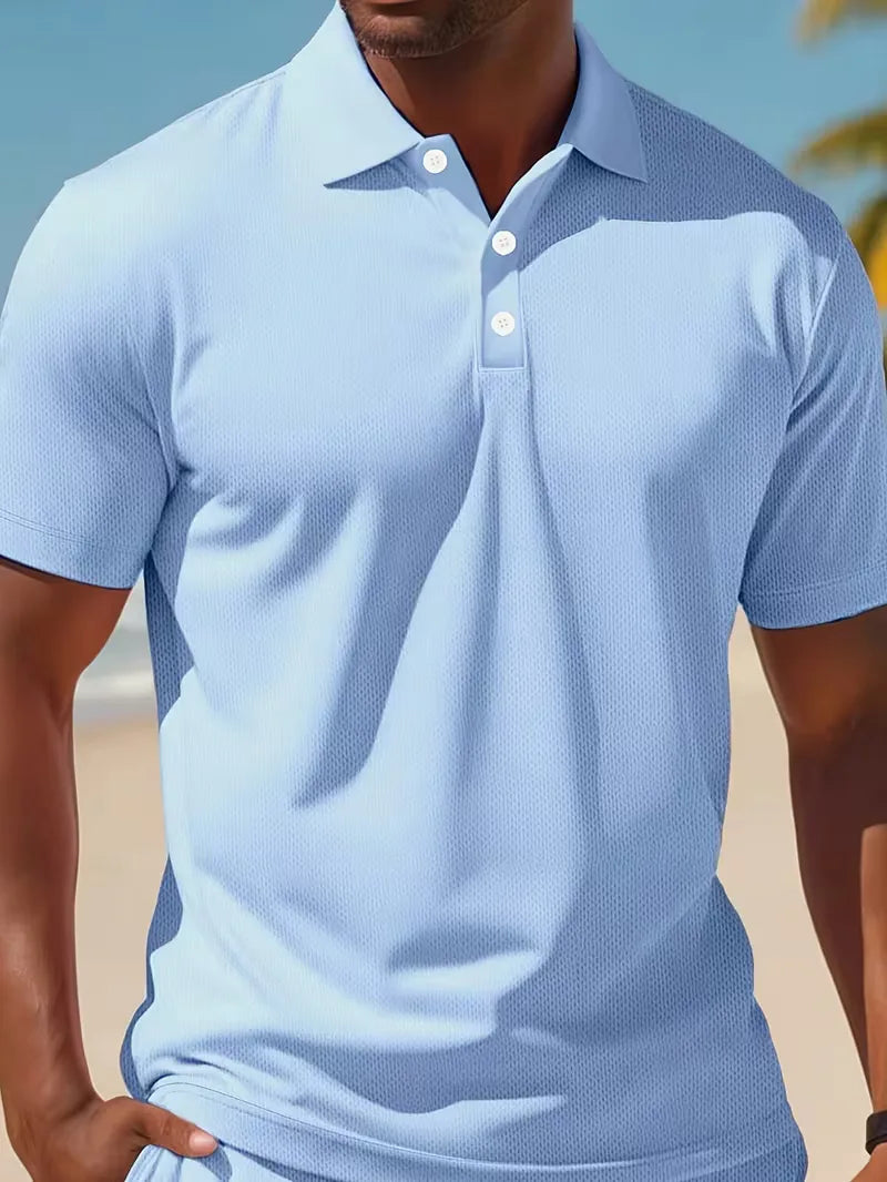 Zomer set met polo en korte broek Heren