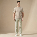 Linnen zomerbroek met elastische taille Heren