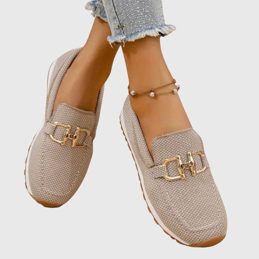 Mocassins met gesp Dames