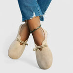 Instap sandalen met gevlochten band Dames