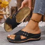 Zomer sandalen met gekruiste bandjes Dames